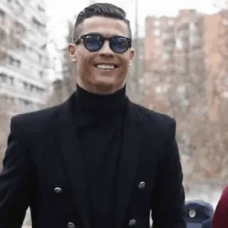 🖤 Cristiano Ronaldo 足球, 美式足球, 运动员, 名人, 模特 telegram sticker