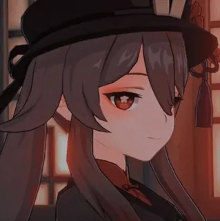 🤍 Hu Tao Genshin Impact Anime, Fille, Chapeau, Personnage, Genshin Impact, Hu Tao whatsapp sticker