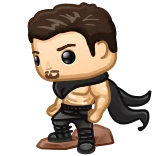 🎁 Dessin animé, Mâle, Personnage, Fitness, Muscles, Cape whatsapp sticker