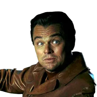 😳 Leonardo DiCaprio selebriti, aktor, pria, potret telegram sticker