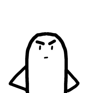 🌱 만화, 화난, 캐릭터, 일러스트, 스케치 telegram sticker