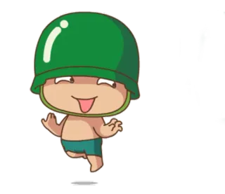 😛 lính, quân đội, mũ bảo hiểm, phim hoạt hình, nhân vật telegram sticker