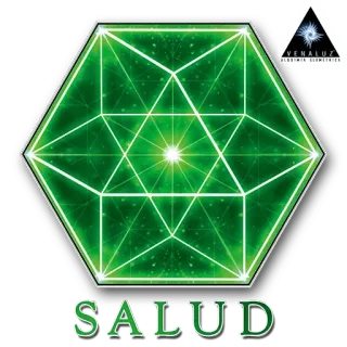 🙏 SALUD 健康, 几何, 标志, 健康, 绿色 telegram sticker