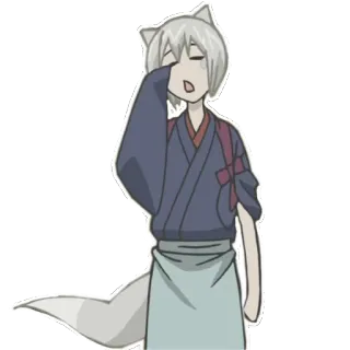 😣 Tomoe Kamisama Kiss anime, fox, manga, tomoe, kamisama kiss, fox spirit telegram sticker