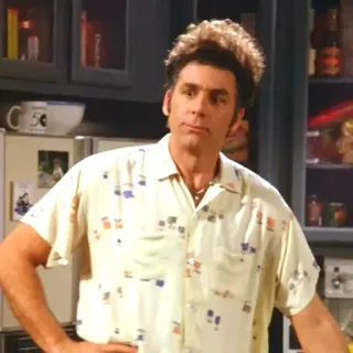 😐 Kramer Seinfeld Kramer, Seinfeld, Comedia, Personaje, Sitcom telegram sticker