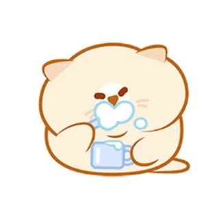 ⭐ schattig, dier, verdrietig, huilen, kawaii whatsapp sticker