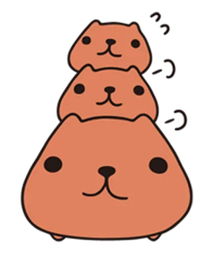 Kapibara-san | @cutestickers4you