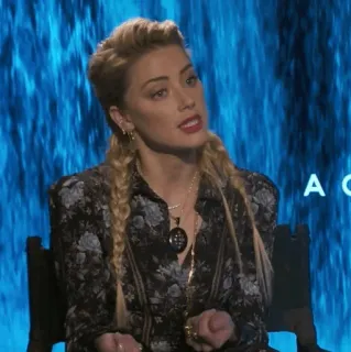 🧜‍♀ Amber Heard актриса, женщина, знаменитость, портрет, Эмбер Хёрд telegram sticker