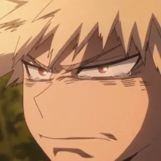 😥 Katsuki Bakugo My Hero Academia อนิเมะ, มังงะ, โกรธ, เด็กผู้ชาย, ฮีโร่ telegram sticker