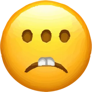 🙁 Emoji, Traurig, Besorgt, Gesicht, Ausdruck, Gelb whatsapp sticker