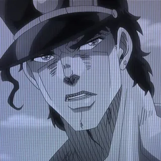 😠 Jotaro Kujo JoJo's Bizarre Adventure Anime, Manga, JoJo's Bizarre Adventure, Jotaro Kujo telegram sticker
