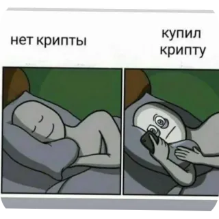 📚 нет крипты, купил крипту telegram sticker