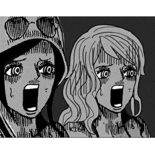 😱 anime, manga, shocked, scared, horror, cartoon telegram sticker