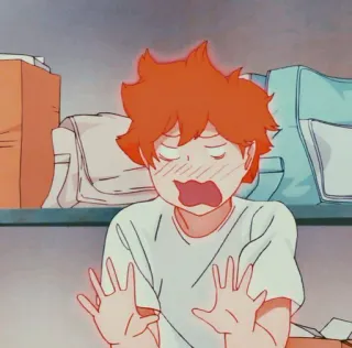 💫 Hinata Haikyuu!! Anime, Haikyuu, Hinata Shoyo, Manga, Cartoon, Lustig, Schüchtern, Junge telegram sticker