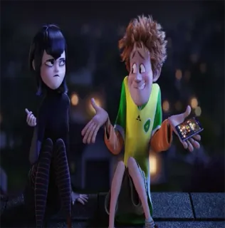 😒 Mavis Dracula Hotel Transylvania мэвис, монстры на каникулах, дракула, мультфильм, вампир, персонаж telegram sticker