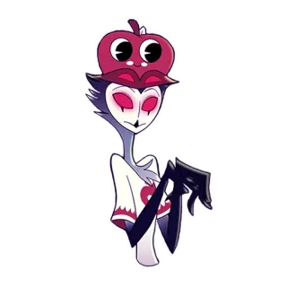 😳 Stolas Helluva Boss burung hantu, iblis, pangeran, kartun, animasi, Helluva Boss telegram sticker