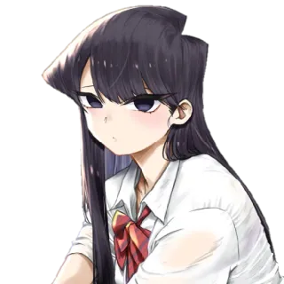 🥰 Komi Shouko Komi Can't Communicate Anime, Manga, Komi Can't Communicate, Komi Shouko, Shouko Komi, süß, Schuluniform, Anime Mädchen telegram sticker
