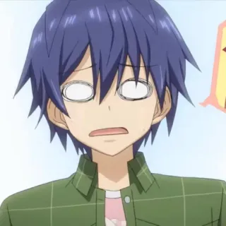 😰 anime, shocked, blank eyes, confused, surprised telegram sticker