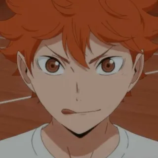 ❤️ Hinata Shoyo Haikyuu!! アニメ, 漫画, ハイキュー!!, 日向翔陽, キャラクター, スポーツ telegram sticker
