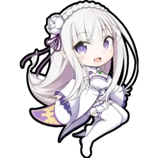 chibi anime character @Anak_kucing_stiker telegram stickers