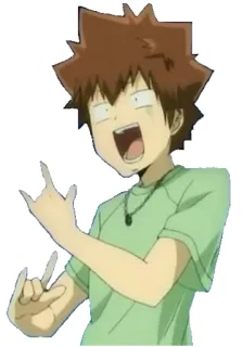😱 Anime, Manga, Cartone animato, Eccitato, Divertente, Espressione telegram sticker