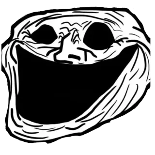 🤓 Meme, Trollface, Internet, Lucu, Lelucon, Humor telegram sticker
