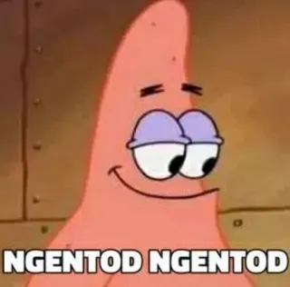 ➖ Patrick Star SpongeBob SquarePants NGENTOD NGENTOD แพทริค, ดาว, สพันจ์บ็อบ, การ์ตูน telegram sticker