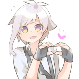 💖 Anime, Cartoon, Figur, Herz, Geste telegram sticker