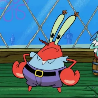 🍔 Mr. Krabs SpongeBob SquarePants dessin animé, crabe, Mr. Krabs, Spongebob, Nickelodeon, personnage, personnage de dessin animé telegram sticker