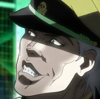 😈 Joseph Joestar JoJo's Bizarre Adventure Anime, Jojo, Joseph Joestar, Sombrero, Cráneo whatsapp sticker