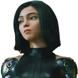 😒 Alita Alita: Battle Angel Alita, Battle Angel, Cyborg, Robô, Mangá, Anime, Filme whatsapp sticker