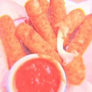 🍥 food, mozzarella sticks, marinara sauce, appetizer, cheese sticks, snack telegram sticker