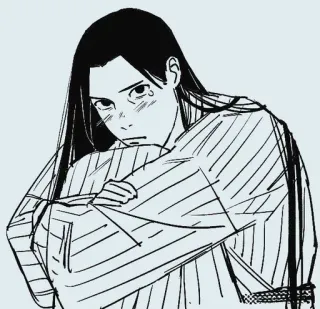 😞 Anime, Manga, Personaje, Dibujo, Retrato telegram sticker