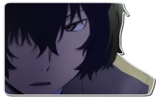 😒 Osamu Dazai Bungou Stray Dogs Anime, Dazai, Osamu Dazai, Bungo Stray Dogs, BSD telegram sticker