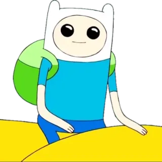 🙂 Finn Mertens Adventure Time Cartoon, Adventure Time, Finn, Finn Mertens, Charakter, Sticker telegram sticker