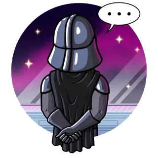 😤 Darth Vader Star Wars darth vader, star wars, fantascienza, film, elmetto, cattivo, spazio telegram sticker