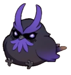 ⭐️ owl, bird, cartoon, purple, animal, cute, sticker telegram sticker