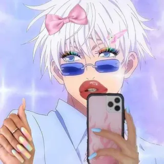 🥸 อนิเมะ, ตัวละคร, แฟนอาร์ต, ดิจิทัลอาร์ต, ภาพประกอบ telegram sticker