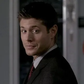 🍝 Dean Winchester Supernatural tele, dean, sobrenatural, hombre, traje whatsapp sticker