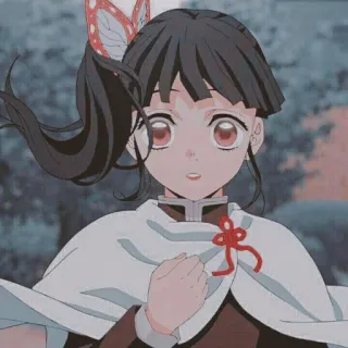 🍭 Kanao Tsuyuri Demon Slayer Anime, Demon Slayer, Kanao Tsuyuri, Manga, Karakter, Jepang whatsapp sticker