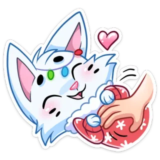 😁 gato, adesivo, fofo, kawaii, coração, animal de estimação telegram sticker