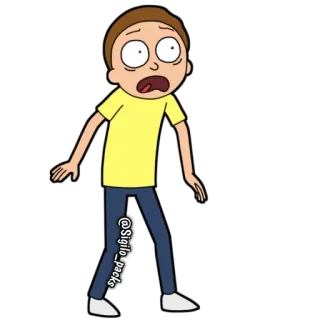 😱 Morty Rick and Morty Dessin animé, Animé, Personnage, Morty telegram sticker