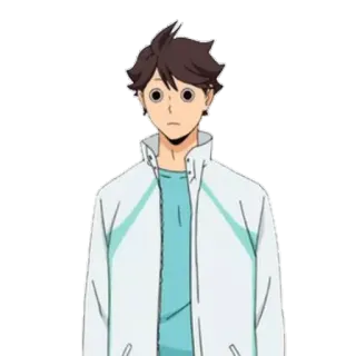 😶 Oikawa Haikyuu!! Anime, Haikyuu, Oikawa, Dessin animé, Personnage telegram sticker