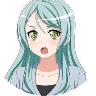 😠 anime, garota, desenho animado, retrato, personagem telegram sticker