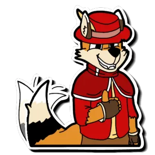 Kamon the Fox telegram stickers