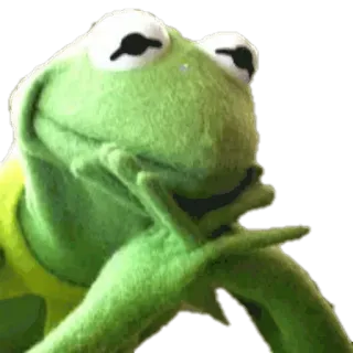 🤔 Kermit the Frog kermit, sapo, meme, pensando, ponderando telegram sticker