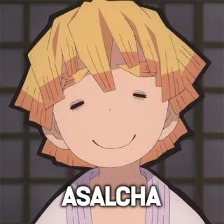 😍 ASALCHA Anime, Cartoon, Sticker, Personnage telegram sticker