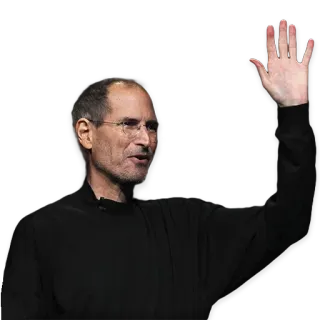 👋 Steve Jobs Steve Jobs, Apple, tecnología, emprendedor, innovador, negocios, fundador telegram sticker