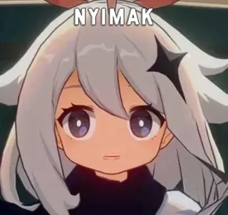 👀 NYIMAK มีม, อนิเมะ, สีหน้า telegram sticker