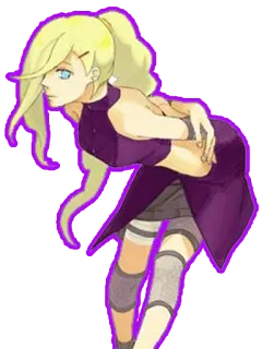 😏 Ino Yamanaka Naruto 애니메이션, 나루토, 야마나카 이노, 닌자, 금발 telegram sticker